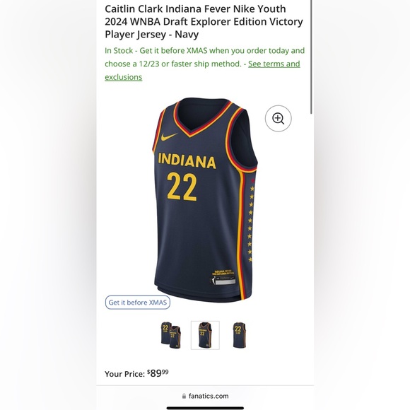 Indiana Fever Caitlin Clark Jersey - Picture 1 of 5